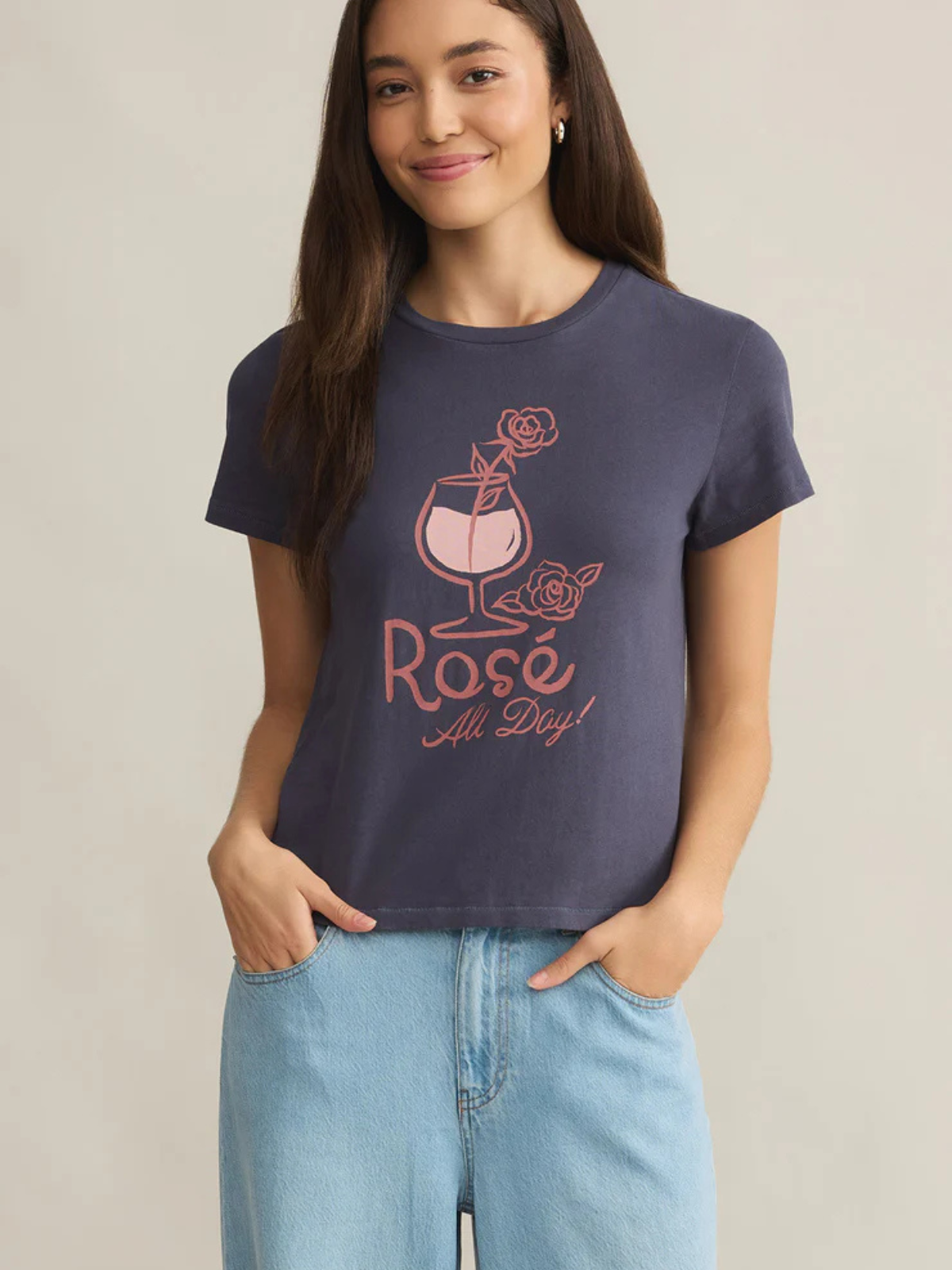 T-shirt Rose Tourist Z Supply GT251452