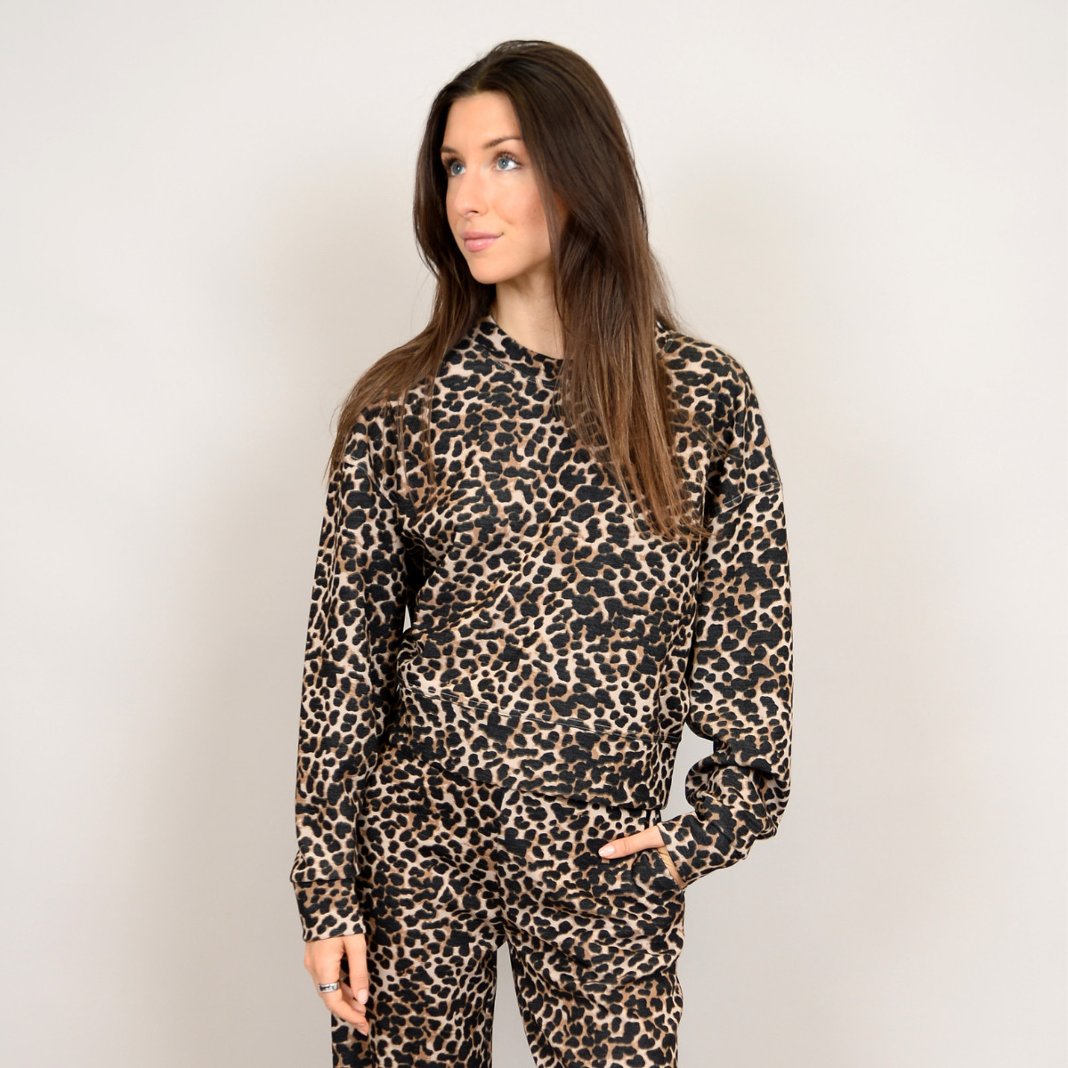 Lucie Leopard Pullover Second skin 76T144S