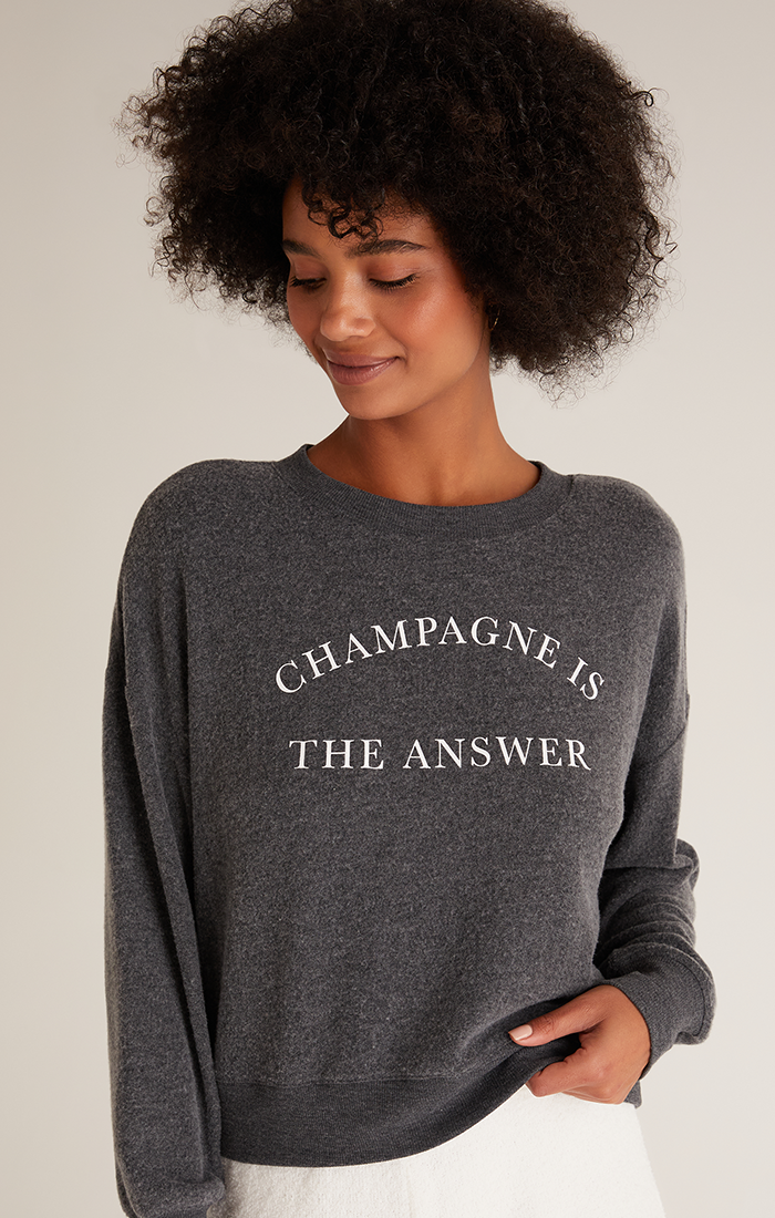 Sweatshirt Elle Champagne Z Supply ZLT214700 