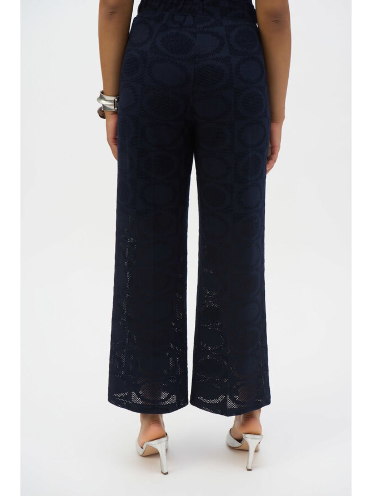 Pantalon à jambes larges en maille Joseph Ribkoff 252184