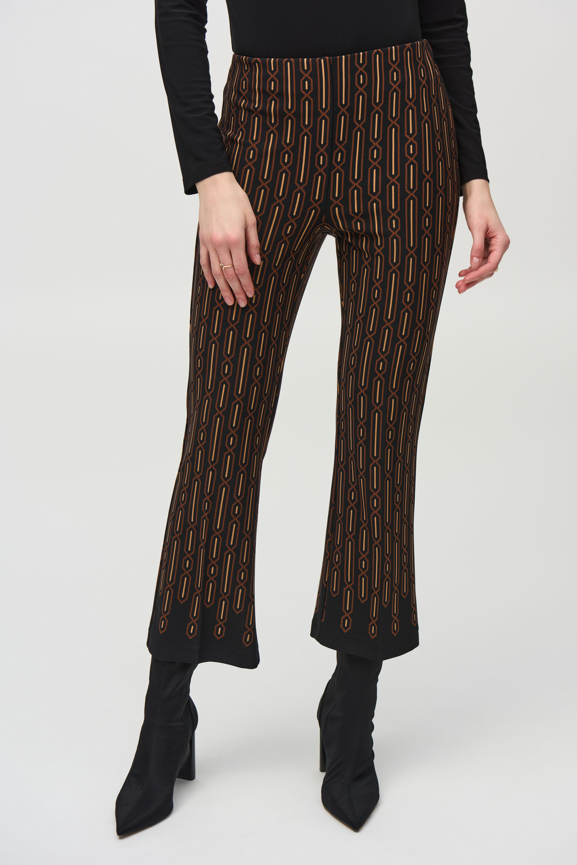 Pantalon court à imprimé Joseph Ribkoff 244148 Noir multi